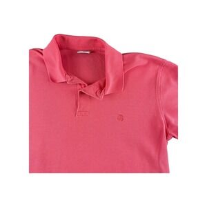 Brooks Brothers Performance Polo Shirt Coral Pink Slim Fit‎ Cotton Mens Size L